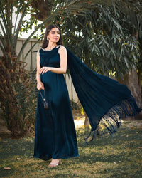 DROP 2 - TEAL SHIRT SARI