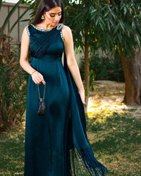 DROP 2 - TEAL SHIRT SARI