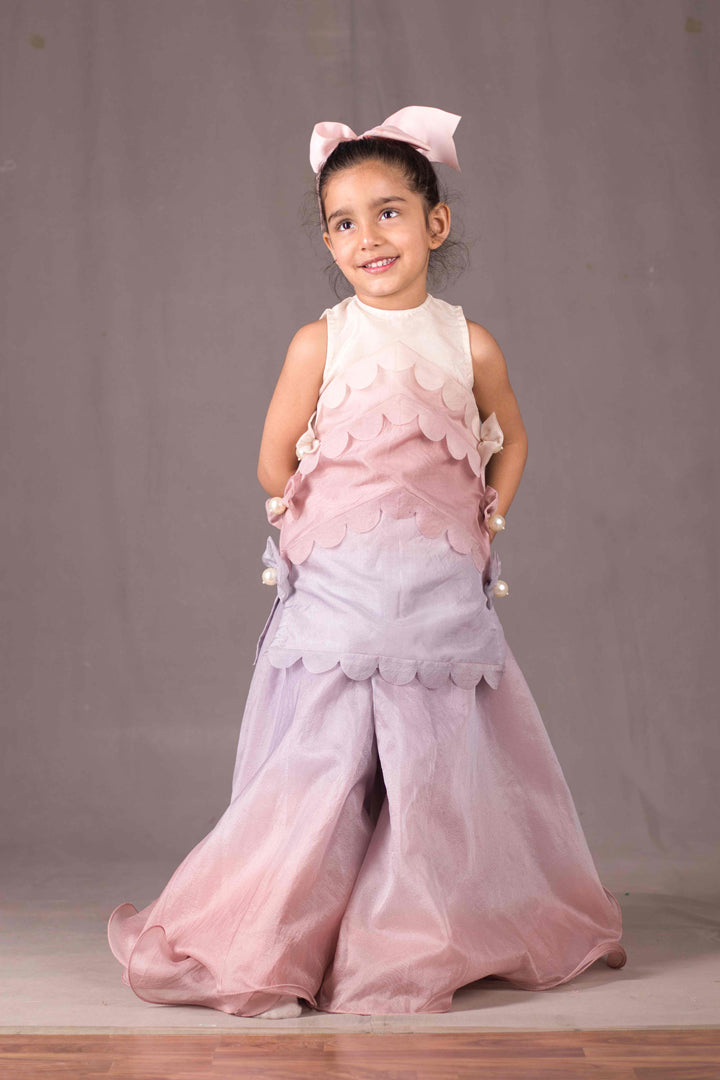 OMBRE BOW OUTFIT WITH PEARL DETAILING