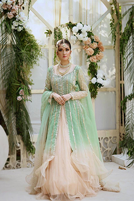 ORGANZA GOWN MINT GREEN