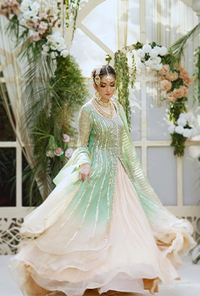 ORGANZA GOWN MINT GREEN