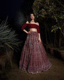 CRYSTAL STUDDIED LEHENGA